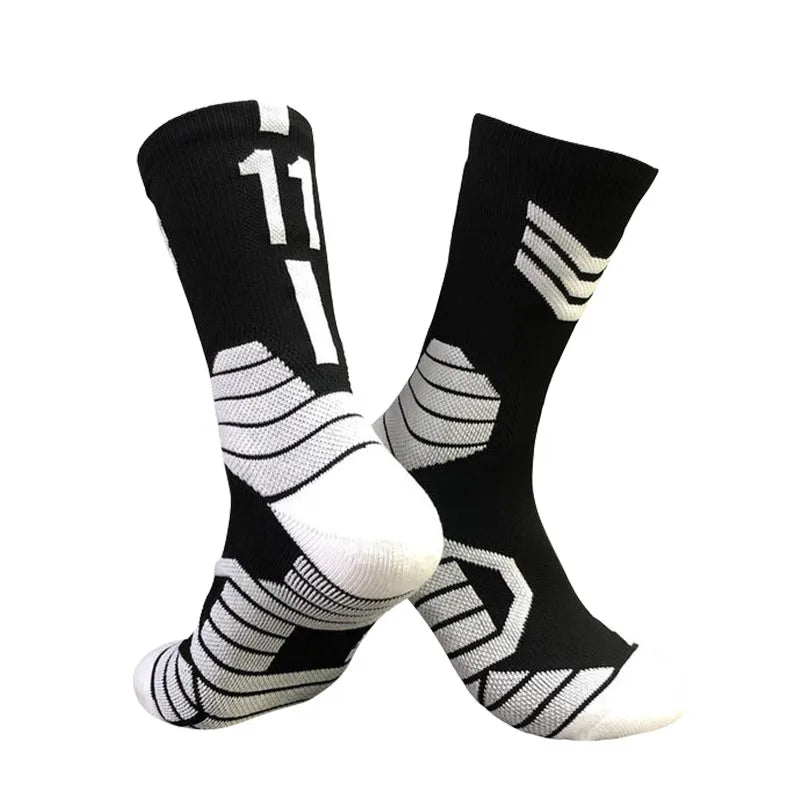 Professionelle Elite-Basketballsocken – Rutschfest, dick, atmungsaktiv für Erwachsene und Kinder