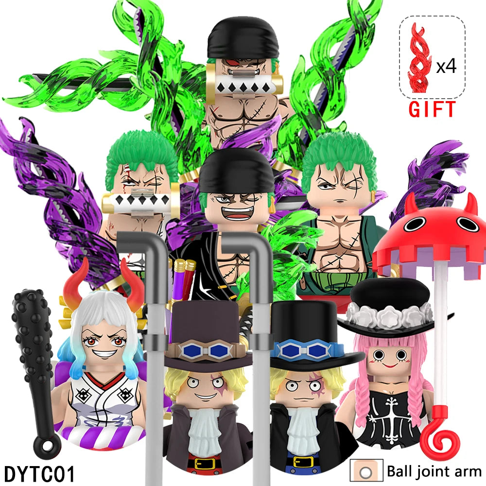 MOC Anime Cartoon Bricks Dolls – Mini-Lernpuzzle Bausteine ​​Spielzeug Geschenk
