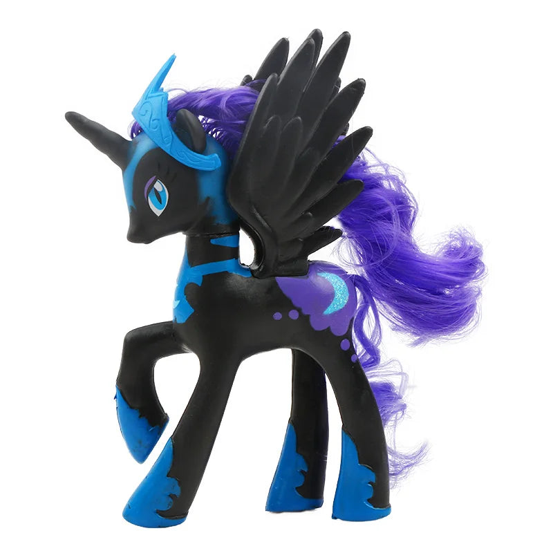Figurines d'action My Little Pony – Rarity, Applejack, Rainbow Dash, Princesse Celestia Poupées modèles d'anime pour enfants et filles Cadeaux