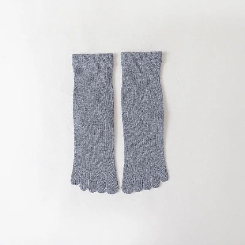Fünf-Zehen-Socken für Herren – Atmungsaktive, schweißabsorbierende Baumwolle für Sport & Business