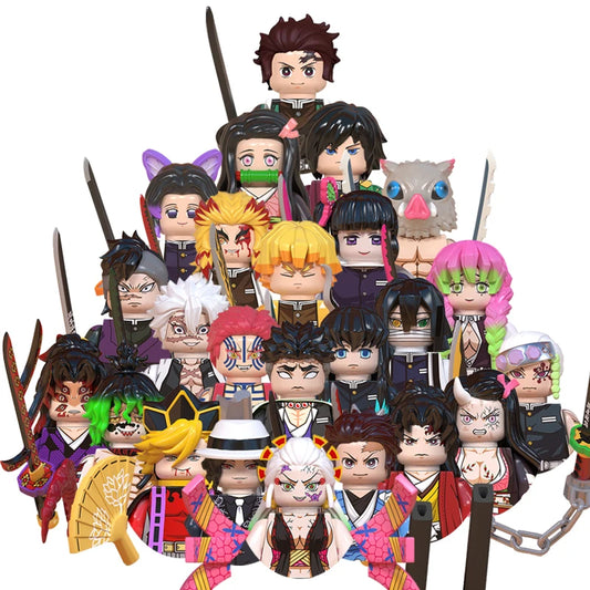 MOC Kreative Anime Dämon Cartoon Ziegel Puppen Kompatibel Modell Mini Puzzle Montieren Action