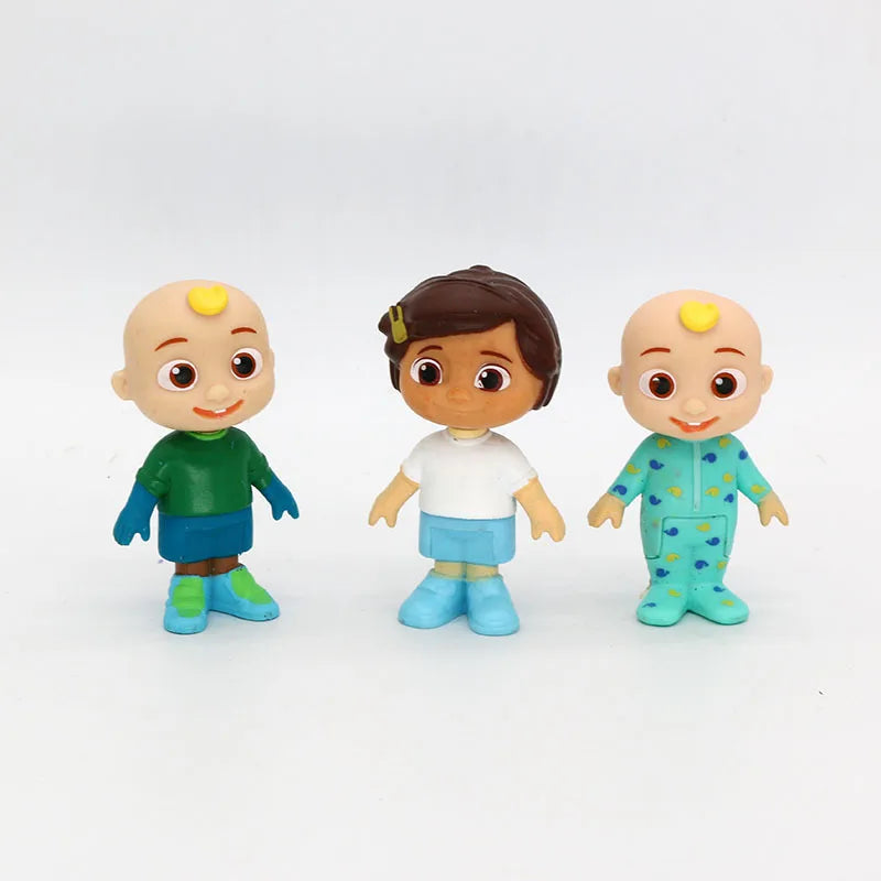 6PCS Super JOJO Coco & Watermelon Figures – Cartoon Anime Model Doll Toy Set for Kids