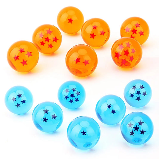 Dragon Ball Z 7-teiliges 3,5 cm großes Harzball-Set – Anime-Sammelmodell im Maßstab 1:1 und Wunschspielzeug-Geschenk