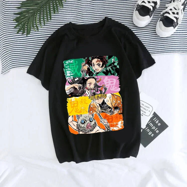 Kimetsu no Yaiba T-Shirt Tanjiro Kamado Anime T-Shirt graphique