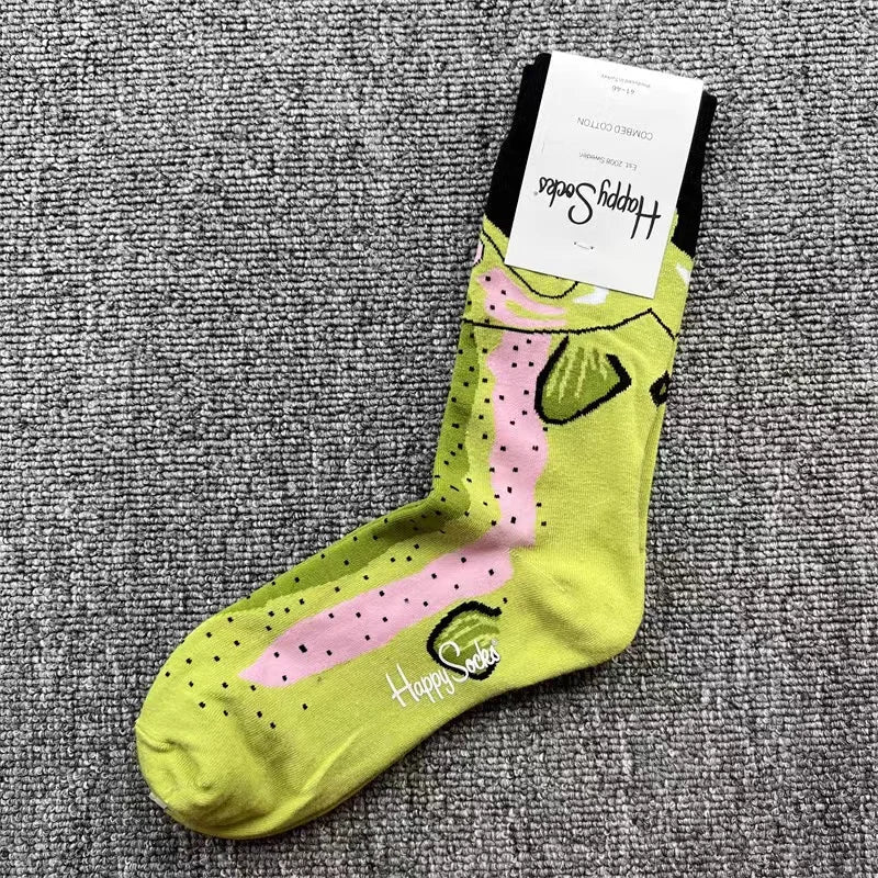 Diamond Check Happy Socks für Herren – Geometrische Sportsocken aus Baumwolle (Größe 41–46)