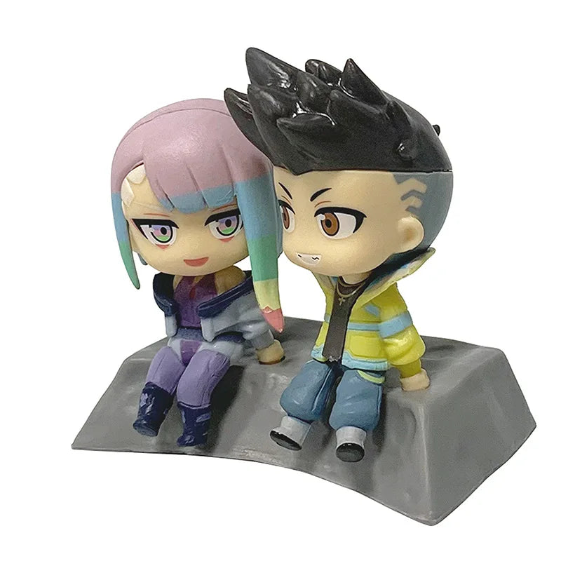 Figurines Cyberpunk : Edgerunners Qset 8 cm – Jouets et décorations de bureau en PVC Lucy &amp; David