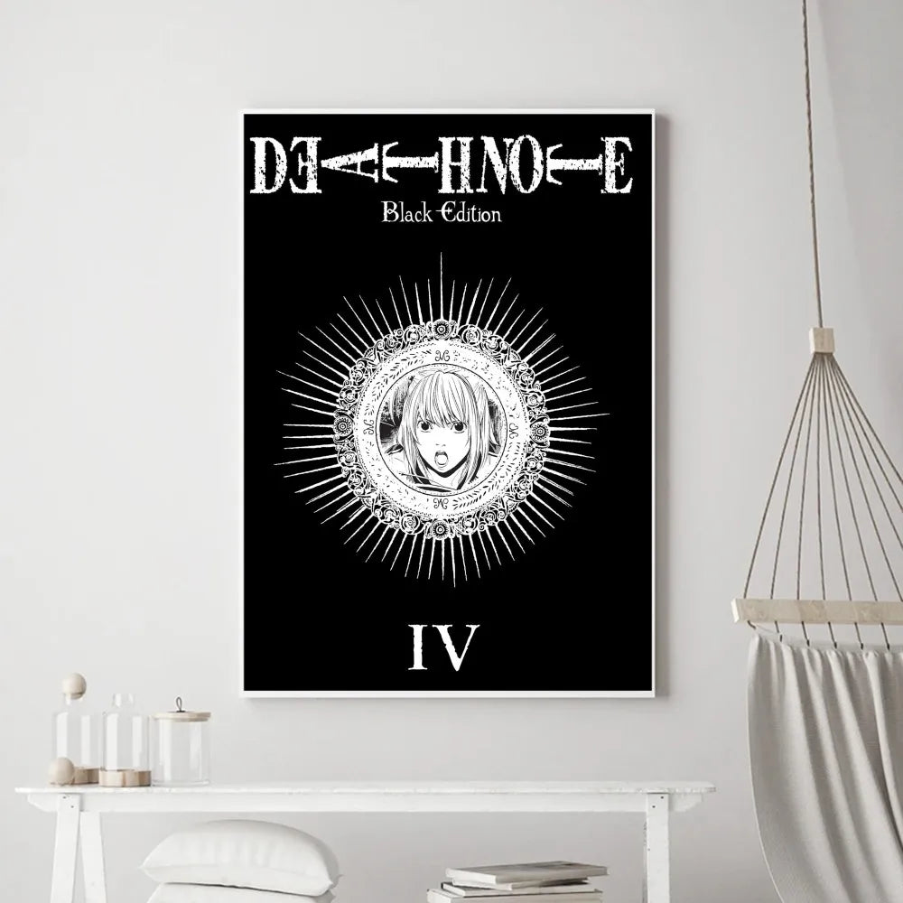 Affiches et impressions d'anime Death Note Hot Poster Sticker mural Petit format
