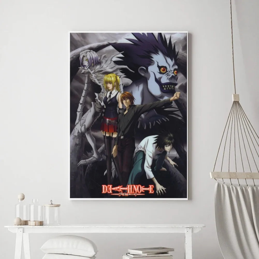 Affiches et impressions d'anime Death Note Hot Poster Sticker mural Petit format