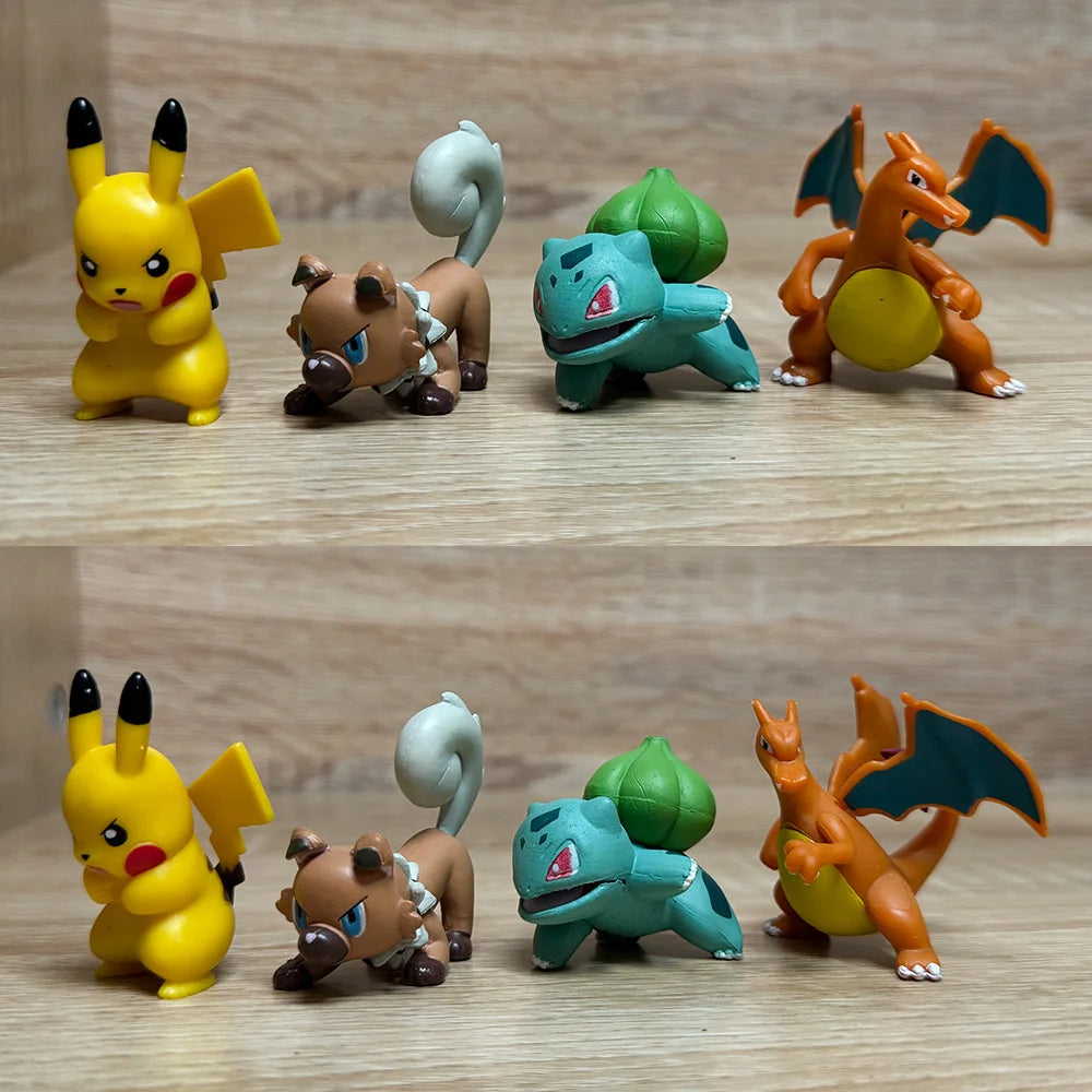 Figurine d'action Pokémon Pikachu Jouets Charmander Squirtle Bulbasaur Petite figurine pour enfants