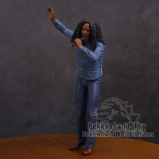 Bob Marley PVC-Actionfigur – 18 cm großes Sammlermodell mit Mikrofon