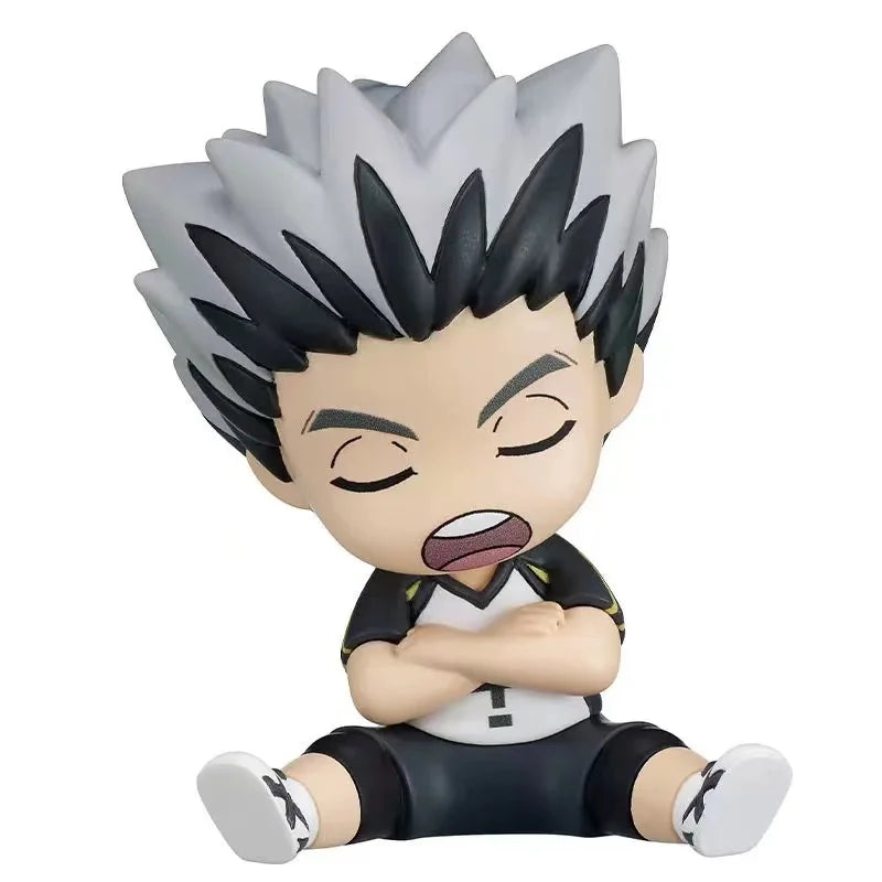 Anime Haikyuu 4 pièces figurines Bokuto Kotaro Akaashi Keiji Oikawa Tooru Iwaizumi Hajime 6 cm figurines