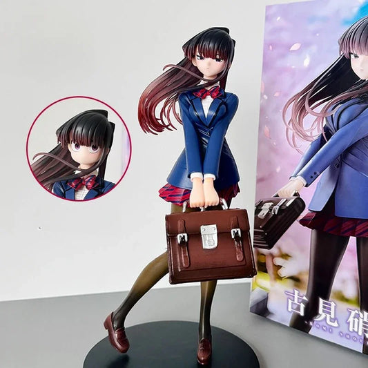 25cm Anime Komi Shouko Figure - Can't Communicate Uniform PVC Model | Kawaii Komi-san Action Figure & Gift Ornament