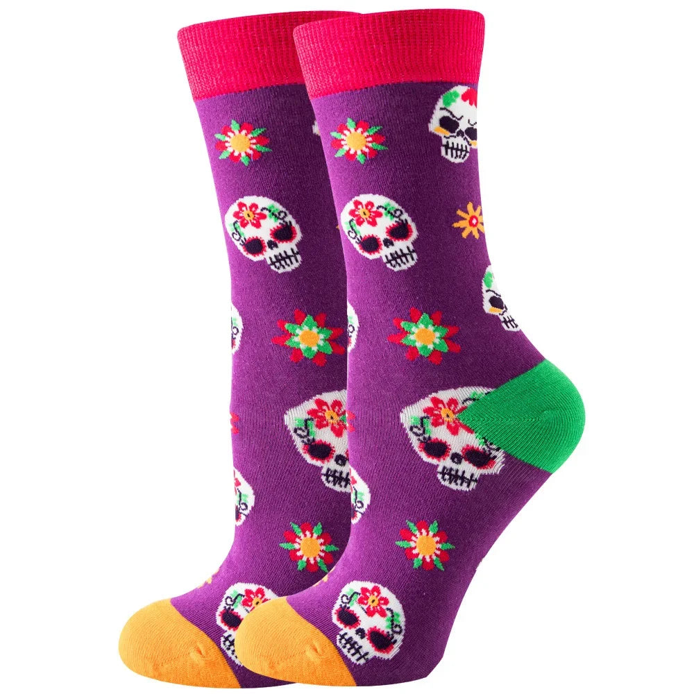 Süße Cartoon Tier & Blumen Socken – Kawaii Harajuku Mode für Herbst & Winter
