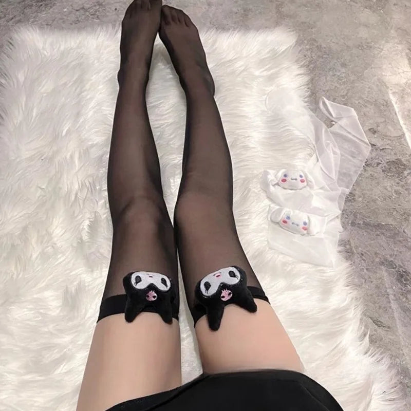 Sanrio Kuromi & My Melody Lolita Knee-High Cosplay Socks