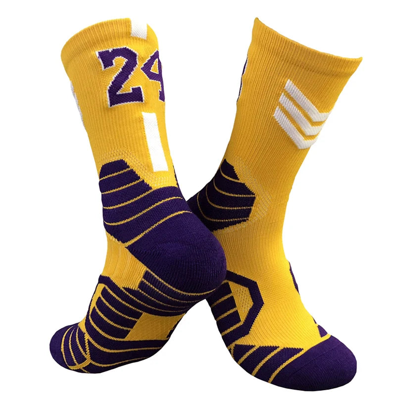 Professionelle Elite-Basketballsocken – Rutschfest, dick, atmungsaktiv für Erwachsene und Kinder
