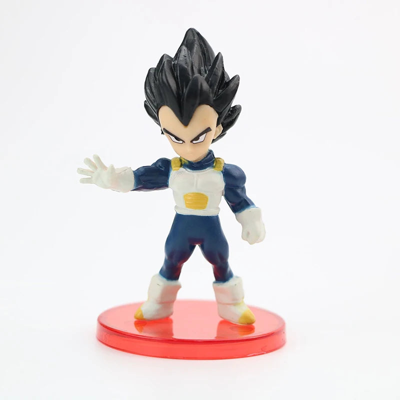 Figurine d'action Anime Dragon Ball Super Saiyan Son Goku Modèle Cadeaux à collectionner 7 cm 21 pièces dans un ensemble