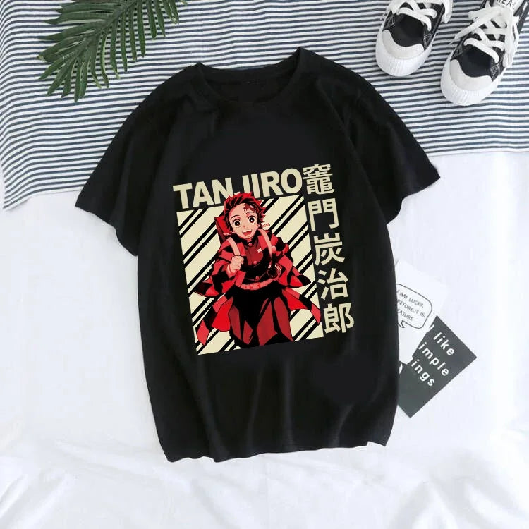 Kimetsu no Yaiba T-Shirt Tanjiro Kamado Anime T-Shirt graphique