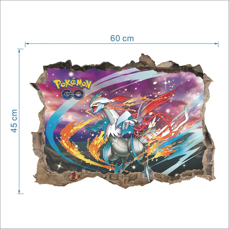 Sticker mural Pokémon Pikachu pour enfants Décoration murale Affiches
