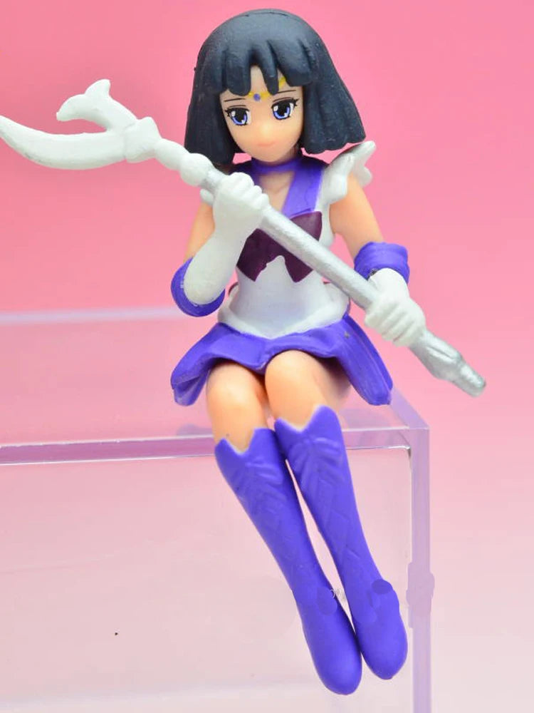 Figurines Capsule Gacha Sailor Moon – Pendentif Sailor Jupiter, Mercure, Mars et Meiou Setsuna