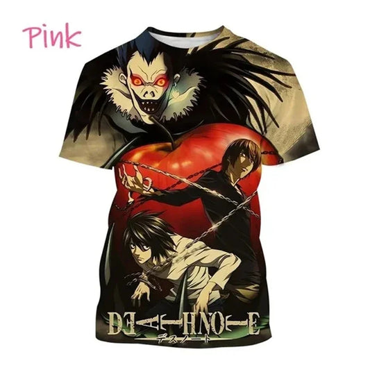 Death Note 3D Print Summer T-Shirt