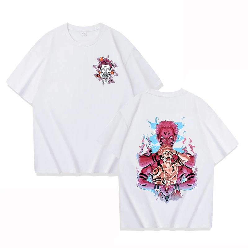 Cool Ryomen Sukuna Retro Anime T-Shirt
