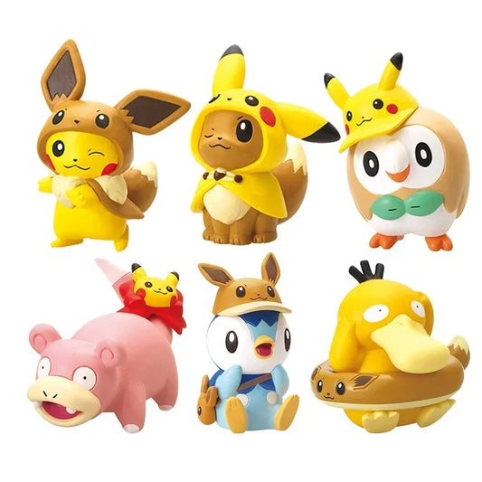 Pokemon Anime Echte Gashapon Kapsel Spielzeug Figur Pikachu Action Figuren Modell Ornamente