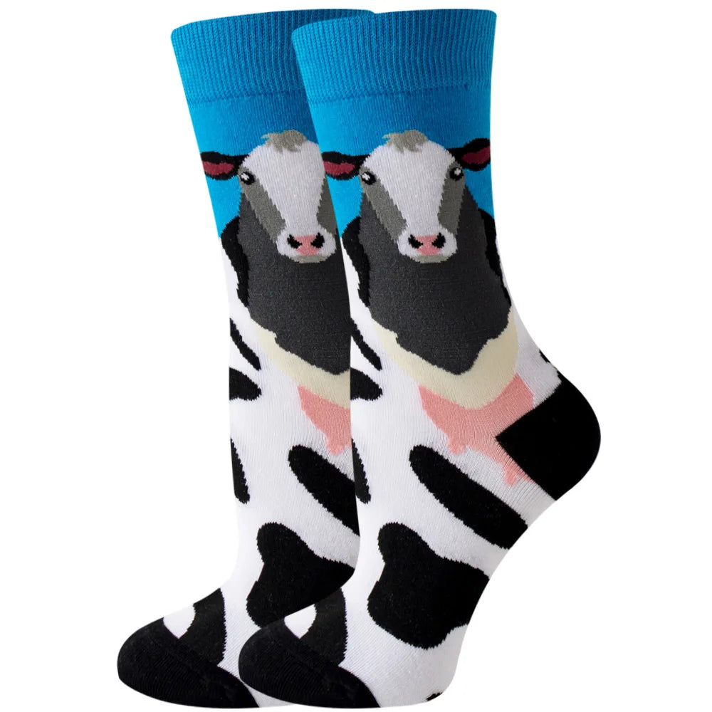 Süße Cartoon Tier & Blumen Socken – Kawaii Harajuku Mode für Herbst & Winter
