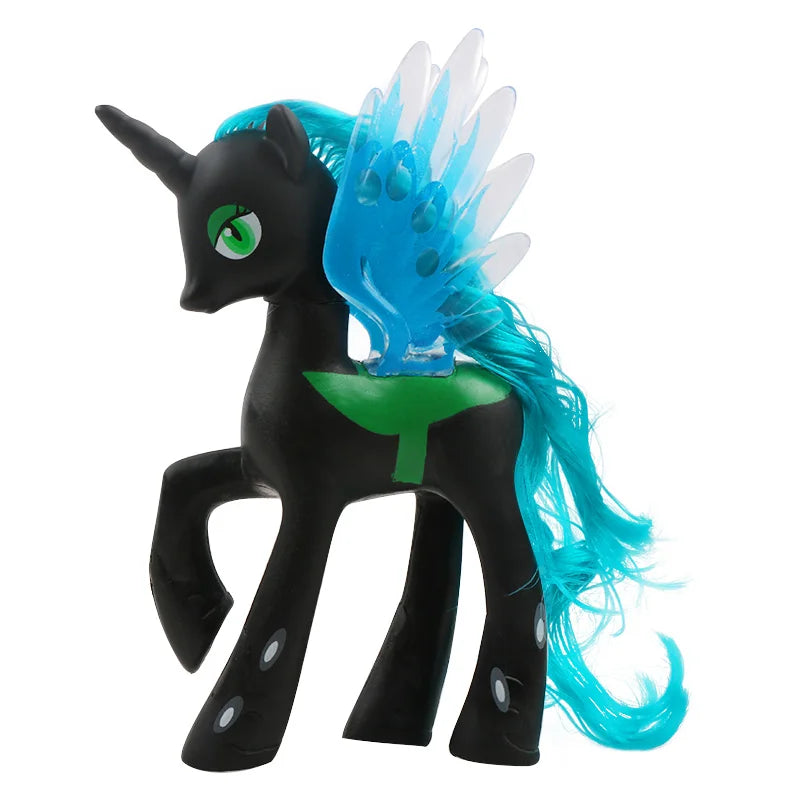 Figurines d'action My Little Pony – Rarity, Applejack, Rainbow Dash, Princesse Celestia Poupées modèles d'anime pour enfants et filles Cadeaux