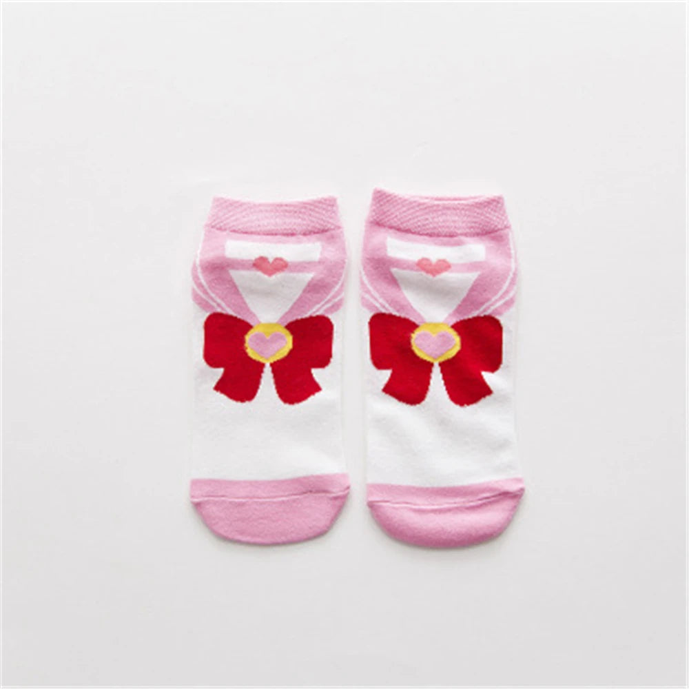 Neue Sailor Moon Baumwollsocken – Süße, atmungsaktive und lustige Frühlingssocken für Damen