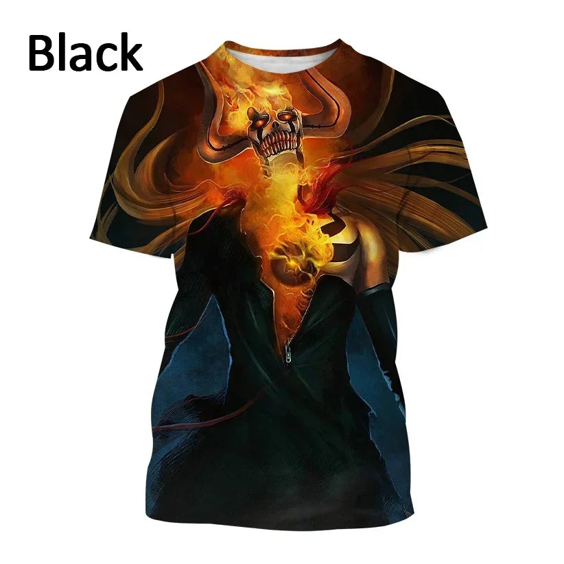 T-shirt imprimé en 3D Kurosaki Ichigo unisexe BLEACH Anime Cosplay