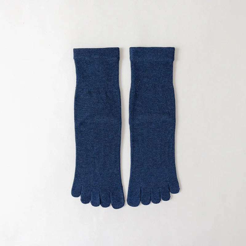 Fünf-Zehen-Socken für Herren – Atmungsaktive, schweißabsorbierende Baumwolle für Sport & Business