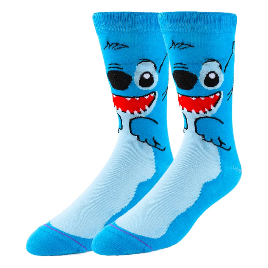Chaussettes MINISO Disney Anime Cartoon Nouveauté Drôle
