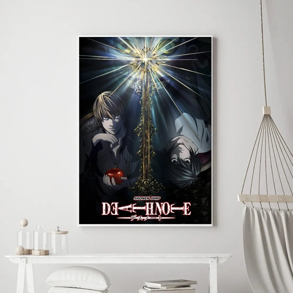 Affiches et impressions d'anime Death Note Hot Poster Sticker mural Petit format