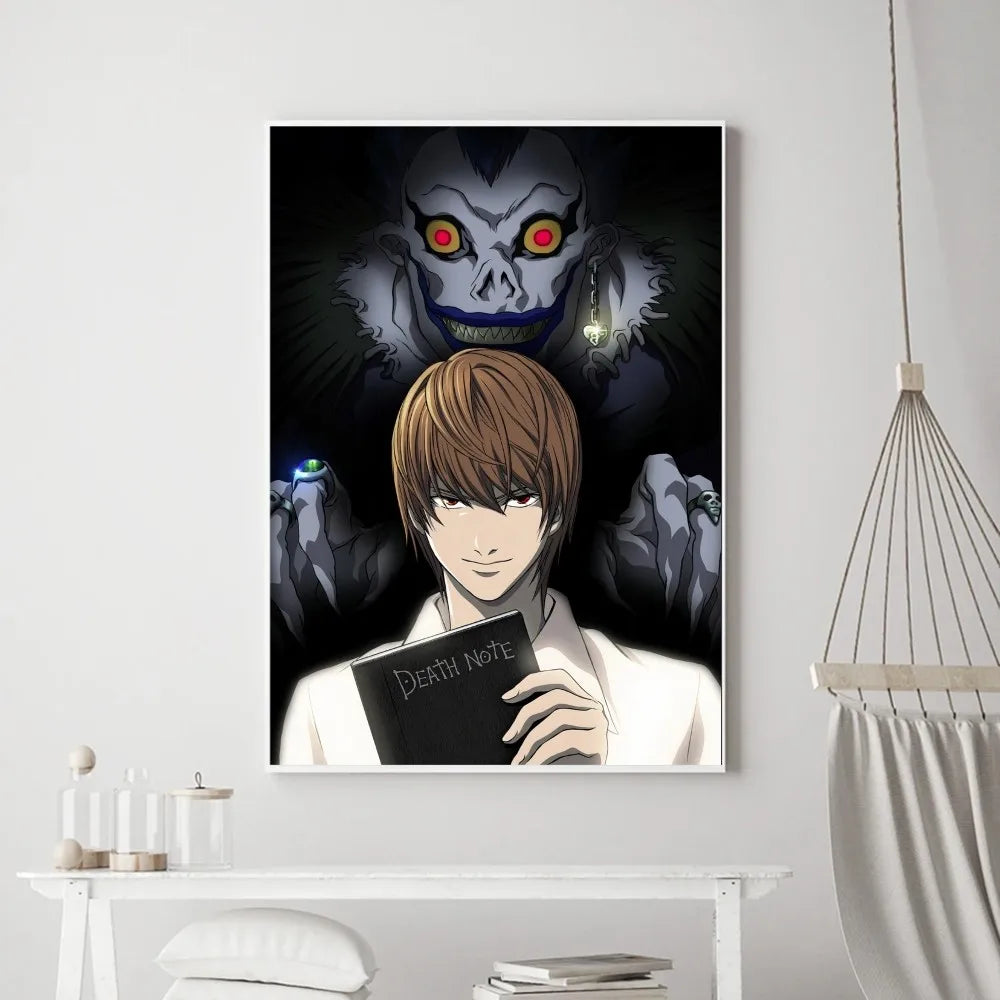 Affiches et impressions d'anime Death Note Hot Poster Sticker mural Petit format