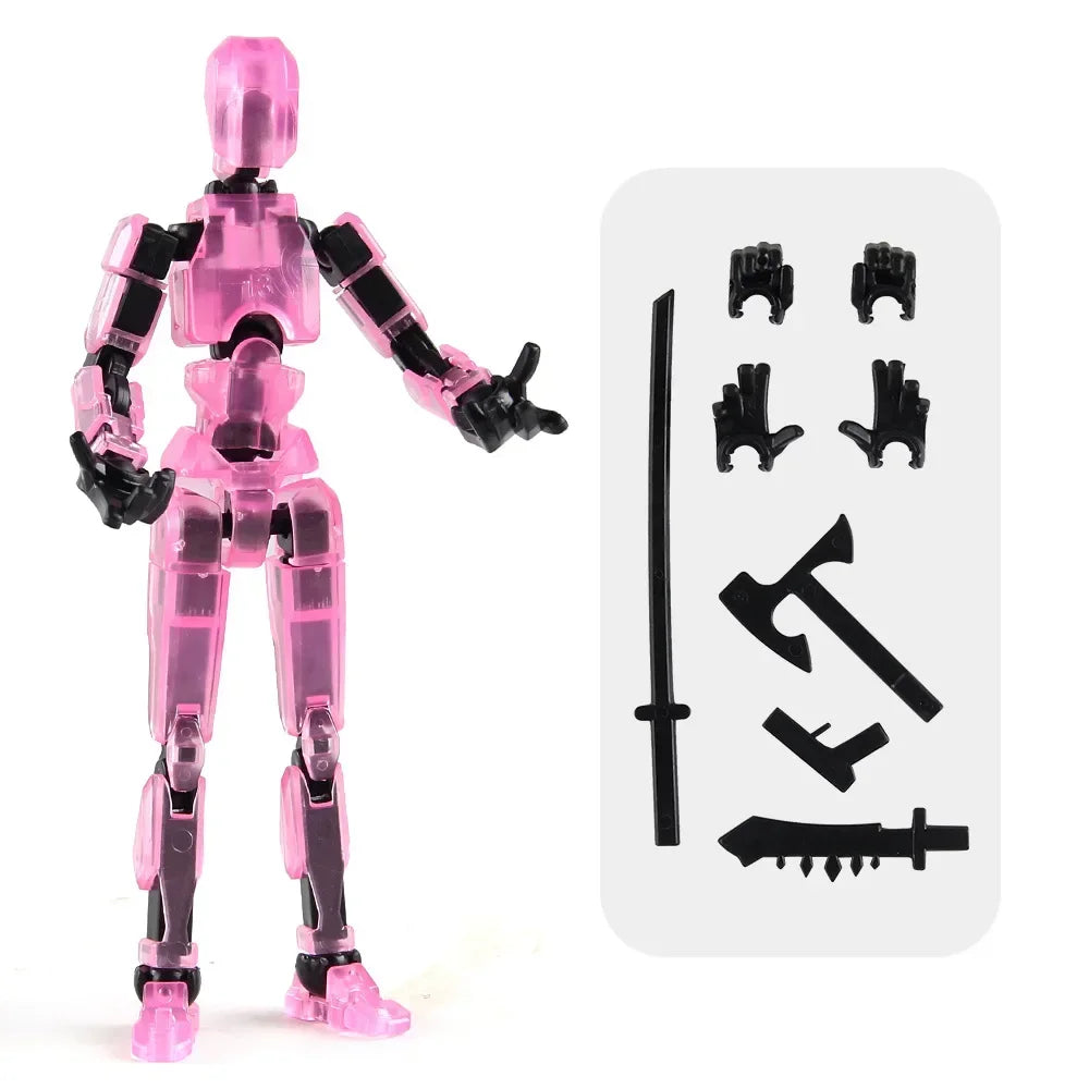 DIY leuchtender T13 Shapeshift-Roboter und Hund – 3D-gedruckte bewegliche Actionfiguren