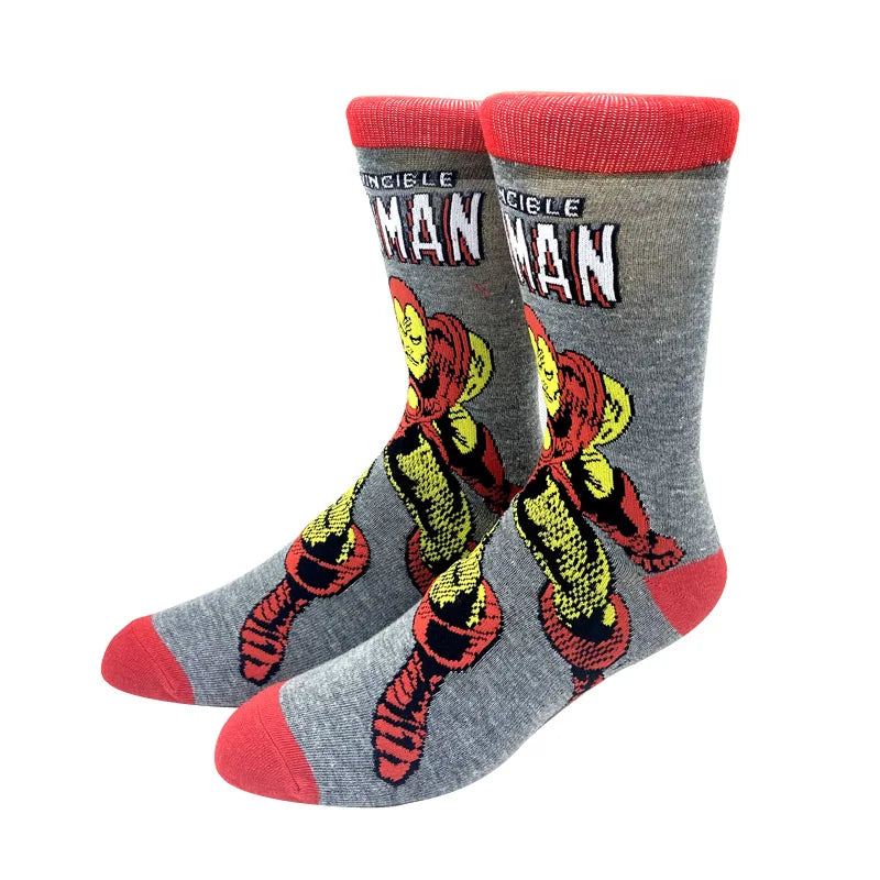 Neue Marvel Anime-Filmsocken – Lustige Wadensocken aus Baumwolle für Männer und Frauen, Cosplay-Hip-Hop-Stil