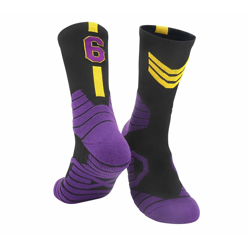 Professionelle Elite-Basketballsocken – Rutschfest, dick, atmungsaktiv für Erwachsene und Kinder