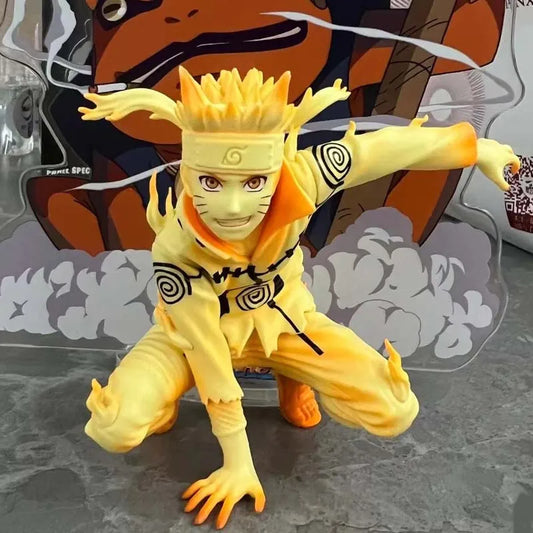 Naruto Shippuden Uzumaki Naruto 10 cm PVC-Actionfigur – Sammlermodell, Spielzeug und Schreibtischdekoration