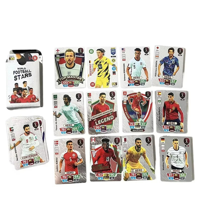 288pcs World Football Stars Cards FIFA Pure Soccer Trading Card Collectible Toys