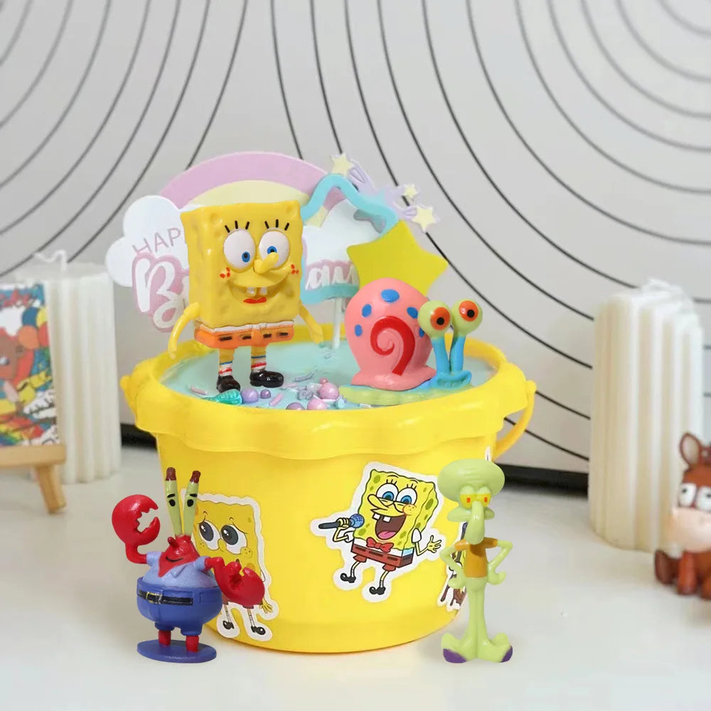 Anime SpongeBob Minifiguren – Aquariumdekor &amp; Geburtstagsgeschenkset