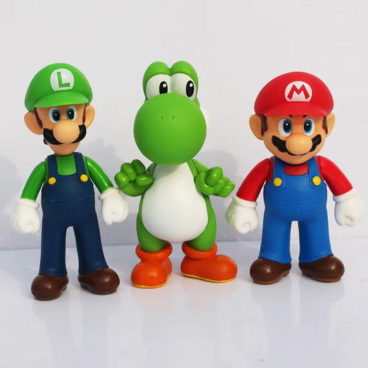 Super Mario Actionfiguren – Luigi, Peach, Bowser, Yoshi und Wario Spielzeugset