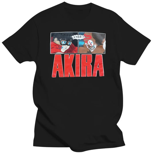 Akira 1988 Anime T-Shirt Vintage 80s Reprint Plus Size Short Sleeve
