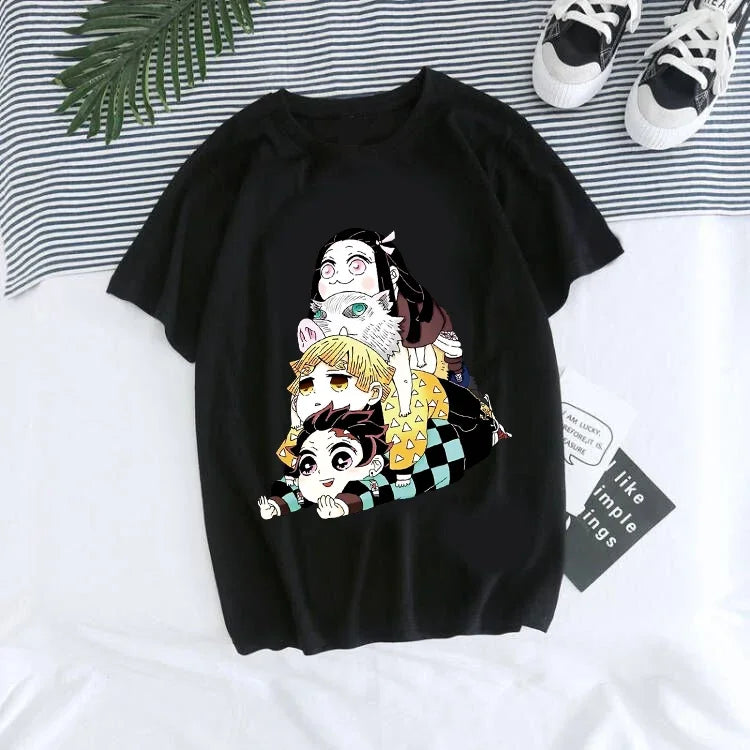 Kimetsu no Yaiba T-Shirt Tanjiro Kamado Anime T-Shirt graphique