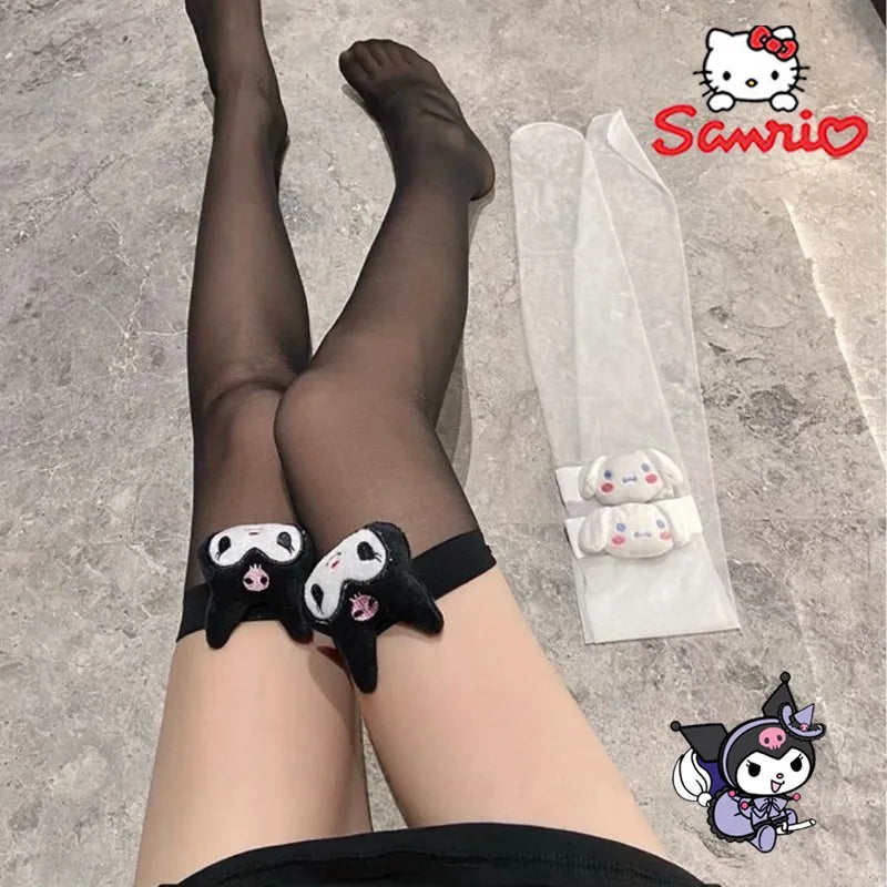 Sanrio Kuromi & My Melody Lolita Knee-High Cosplay Socks
