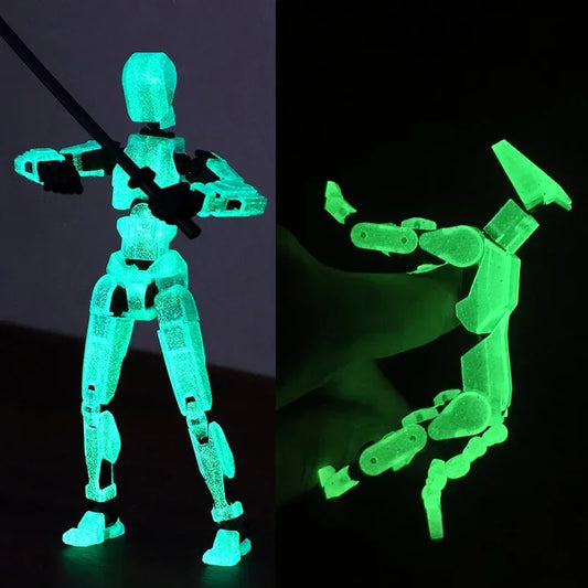 DIY leuchtender T13 Shapeshift-Roboter und Hund – 3D-gedruckte bewegliche Actionfiguren