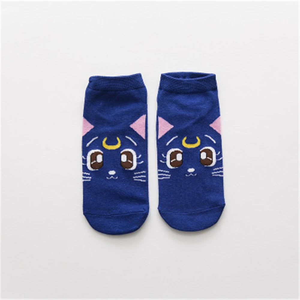Neue Sailor Moon Baumwollsocken – Süße, atmungsaktive und lustige Frühlingssocken für Damen