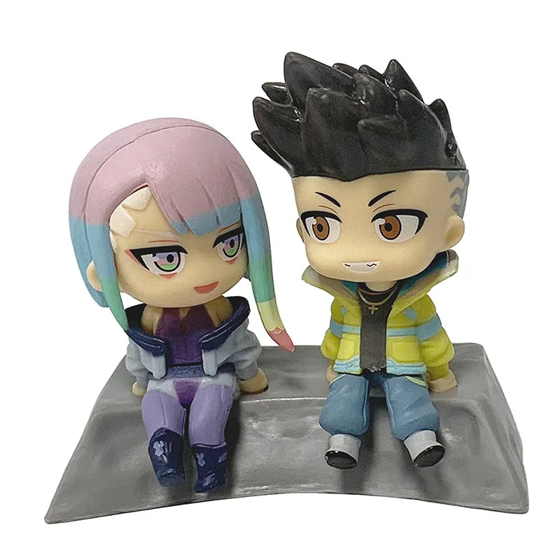 Figurines Cyberpunk : Edgerunners Qset 8 cm – Jouets et décorations de bureau en PVC Lucy &amp; David