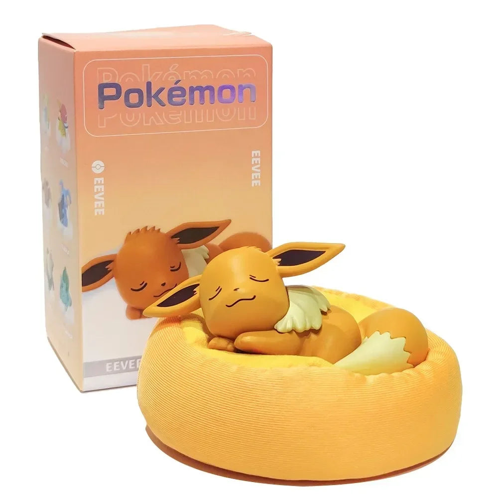 Pokémon Starry Dream Figuren – Pikachu, Relaxo und Schiggy in Schlafpose Dekor