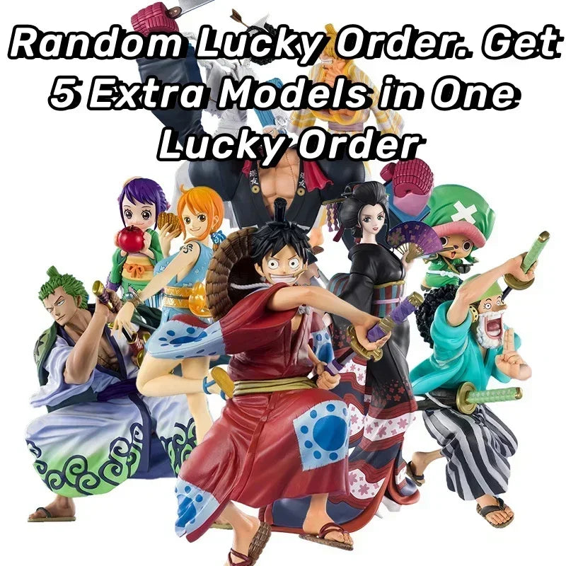One Piece Mystery Blind Box – Ruffy Gear 5 &amp; Emperors Überraschungsfiguren (10–30 cm)