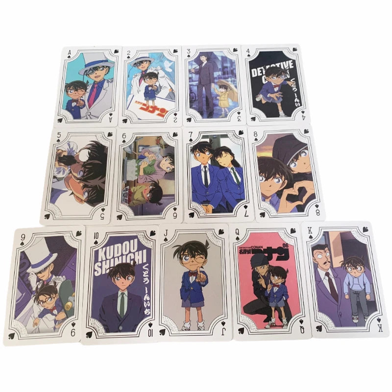Detective Conan Playing Cards - Cute Anime HD Print Poker Deck | Kids' Toys, Puzzle Props & Gifts